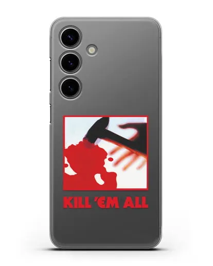 Чехол Metallica с постером альбома Kill ’Em All силиконовый для Samsung Galaxy S24