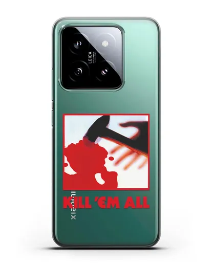 Чехол Metallica с постером альбома Kill ’Em All силиконовый для Xiaomi 14