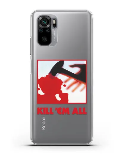 Чехол Metallica с постером альбома Kill ’Em All силиконовый для Xiaomi Redmi Note 10S