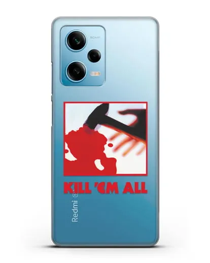 Чехол Metallica с постером альбома Kill ’Em All силиконовый для Xiaomi Redmi Note 12 5G