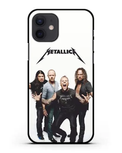 Чехол с фотографией группы Metallica силиконовый для iPhone 12