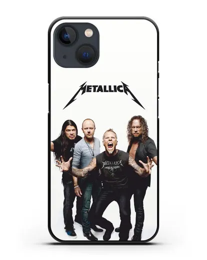 Чехол с фотографией группы Metallica силиконовый для iPhone 13