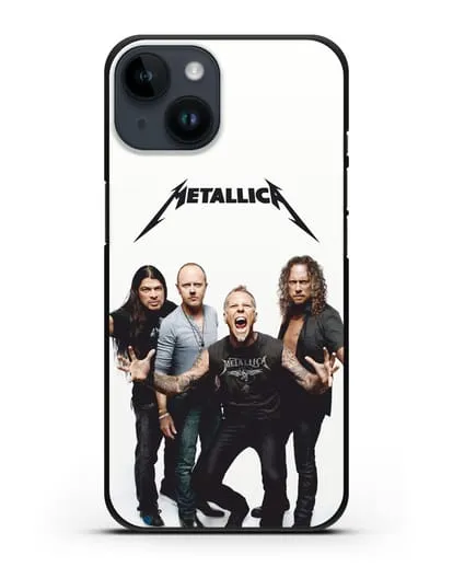 Чехол с фотографией группы Metallica силиконовый для iPhone 14
