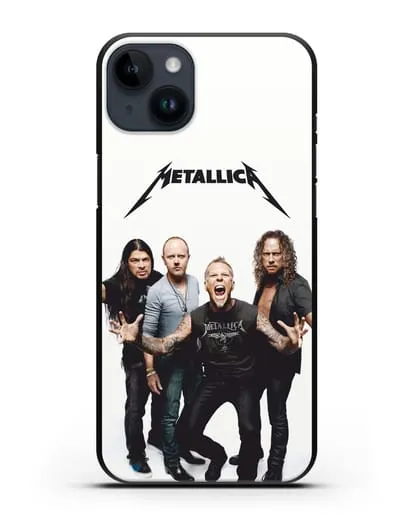 Чехол с фотографией группы Metallica силиконовый для iPhone 14 Plus