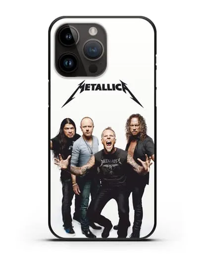 Чехол с фотографией группы Metallica силиконовый для iPhone 14 Pro Max