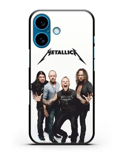Чехол с фотографией группы Metallica силиконовый для iPhone 16