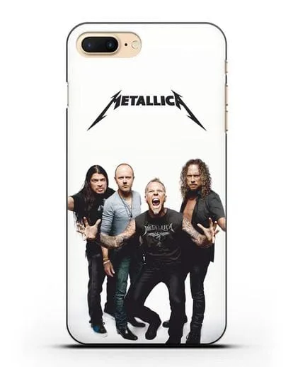 Чехол с фотографией группы Metallica силиконовый для iPhone 7 Plus