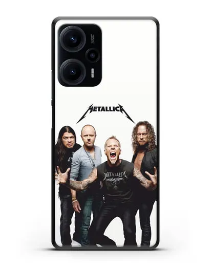 Чехол с фотографией группы Metallica силиконовый для Xiaomi Poco F5