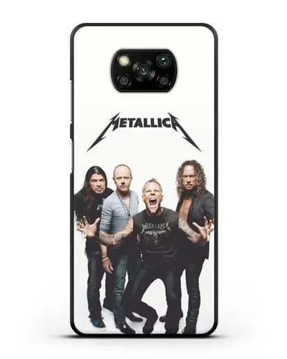 Чехол с фотографией группы Metallica силиконовый для Xiaomi Poco X3