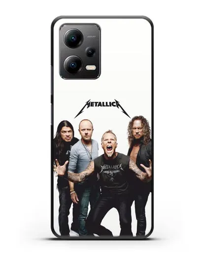 Чехол с фотографией группы Metallica силиконовый для Xiaomi Poco X5