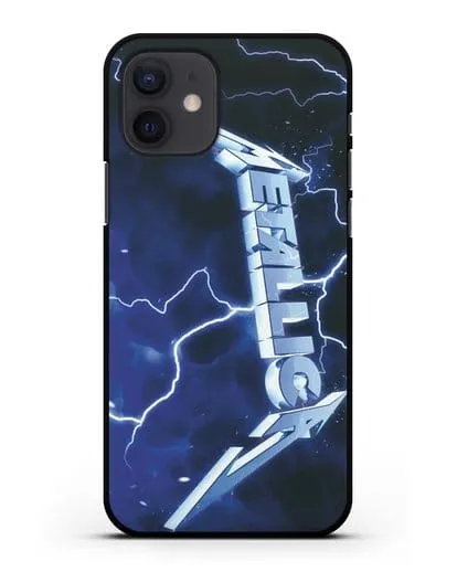 Чехол Metallica с постером альбома Ride the Lightning силиконовый для iPhone 12