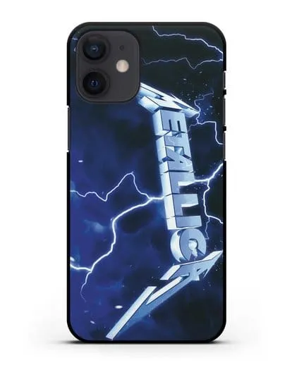 Чехол Metallica с постером альбома Ride the Lightning силиконовый для iPhone 12 mini