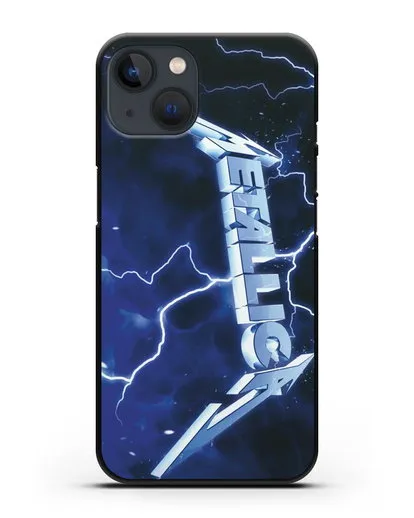 Чехол Metallica с постером альбома Ride the Lightning силиконовый для iPhone 13