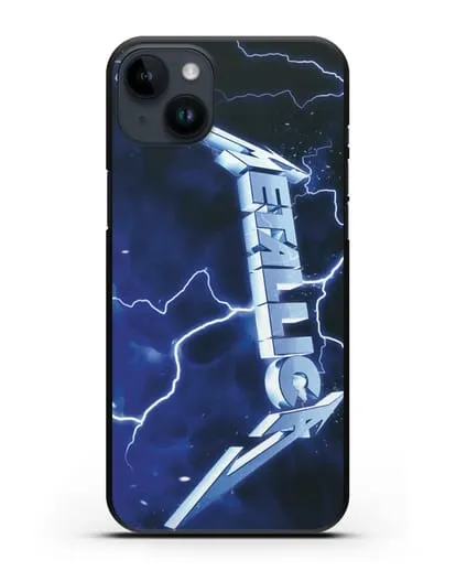 Чехол Metallica с постером альбома Ride the Lightning силиконовый для iPhone 14 Plus