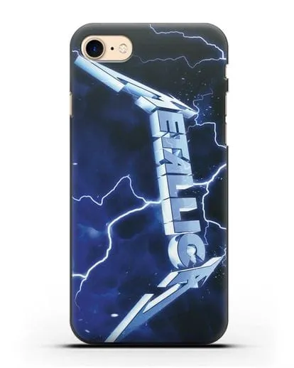 Чехол Metallica с постером альбома Ride the Lightning силиконовый для iPhone 7