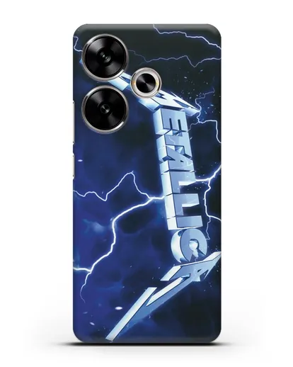 Чехол Metallica с постером альбома Ride the Lightning силиконовый для Xiaomi Poco F6