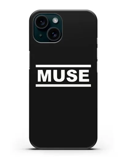 Чехол с логотипом Muse силиконовый для iPhone 15