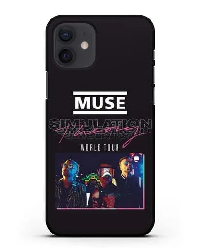 Чехол Muse с постером Simulation Theory World Tour силиконовый для iPhone 12