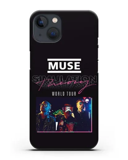 Чехол Muse с постером Simulation Theory World Tour силиконовый для iPhone 13