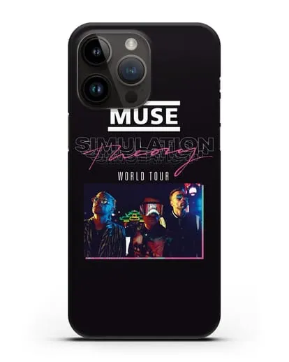Чехол Muse с постером Simulation Theory World Tour силиконовый для iPhone 14 Pro Max