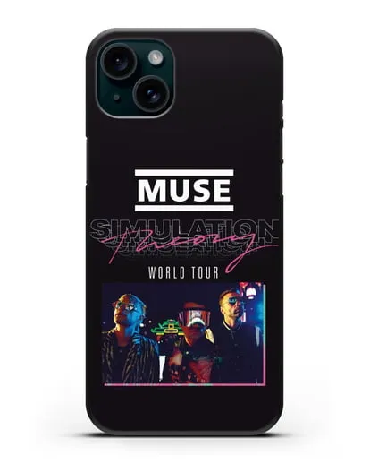 Чехол Muse с постером Simulation Theory World Tour силиконовый для iPhone 15 Plus