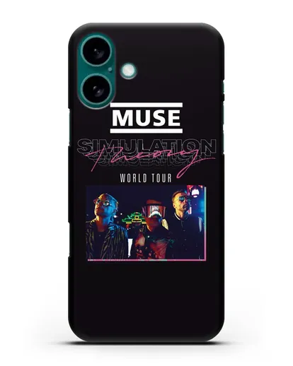 Чехол Muse с постером Simulation Theory World Tour силиконовый для iPhone 16 Plus