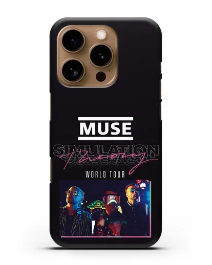 Чехол Muse с постером Simulation Theory World Tour силиконовый для iPhone 16 Pro