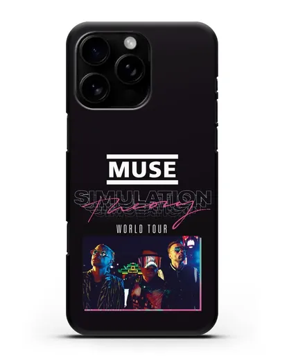 Чехол Muse с постером Simulation Theory World Tour силиконовый для iPhone 16 Pro Max