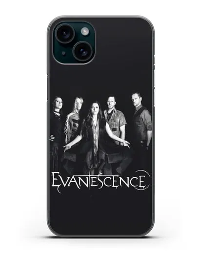 Чехол с фотографией Evanescеnse силиконовый для iPhone 15 Plus