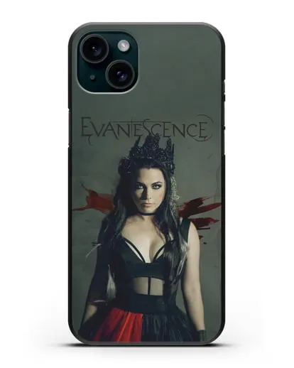 Чехол с изображением солистки Evanescеnse силиконовый для iPhone 15 Plus