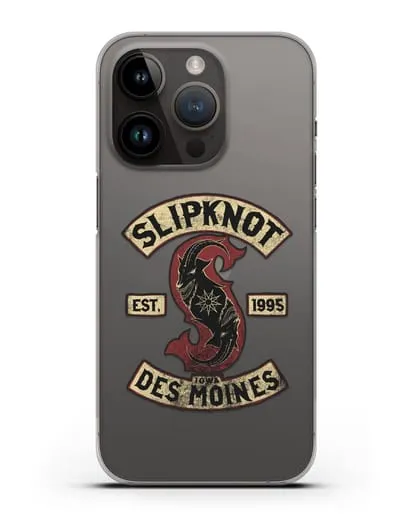 Чехол с картинкой Slipknot силиконовый для iPhone 14 Pro