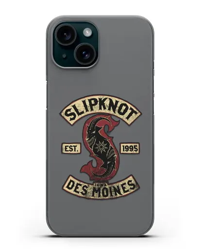 Чехол с картинкой Slipknot силиконовый для iPhone 15