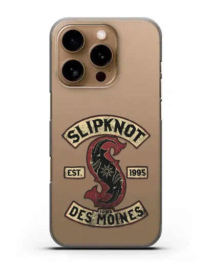 Чехол с картинкой Slipknot силиконовый для iPhone 16 Pro