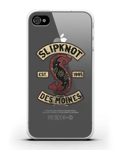 Чехол с картинкой Slipknot силиконовый для iPhone 4/4s