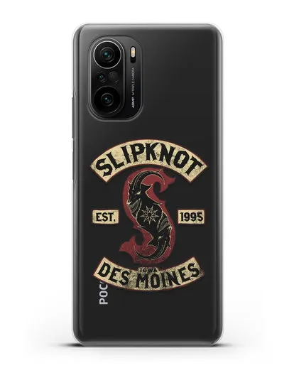 Чехол с картинкой Slipknot силиконовый для Xiaomi Poco F3