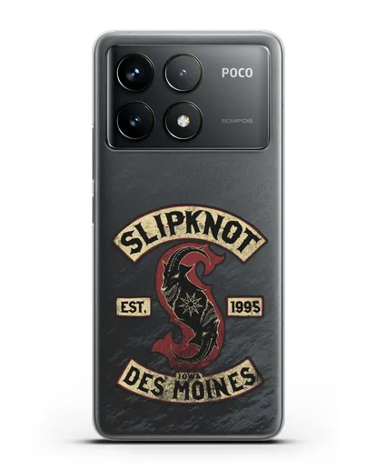 Чехол с картинкой Slipknot силиконовый для Xiaomi Poco F6 Pro