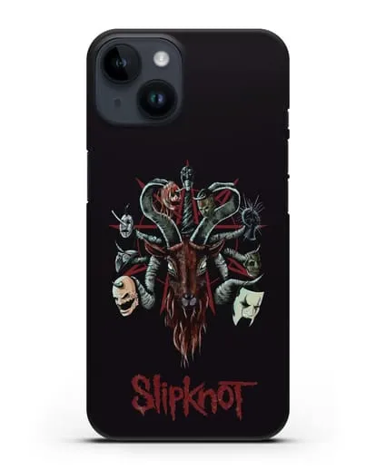 Чехол с иллюстрацией Slipknot силиконовый для iPhone 14
