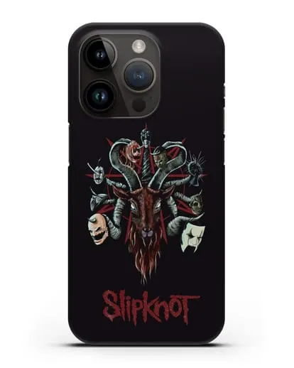 Чехол с иллюстрацией Slipknot силиконовый для iPhone 14 Pro