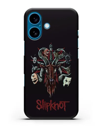 Чехол с иллюстрацией Slipknot силиконовый для iPhone 16