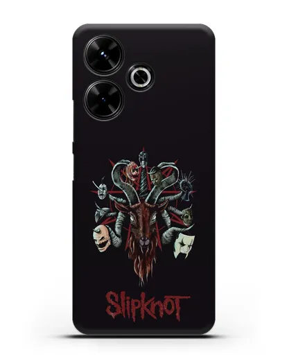 Чехол с иллюстрацией Slipknot силиконовый для Xiaomi Poco M6