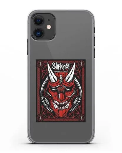 Чехол Slipknot с постером сборника Antennas to Hell силиконовый для iPhone 11