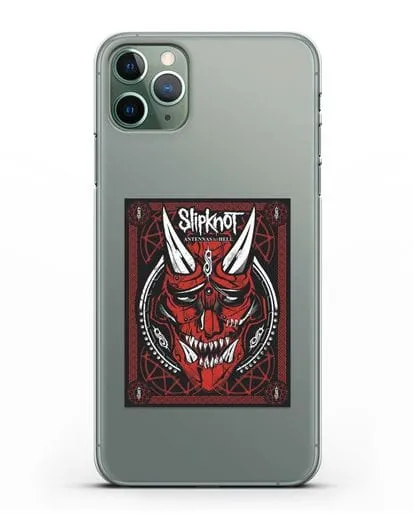 Чехол Slipknot с постером сборника Antennas to Hell силиконовый для iPhone 11 Pro