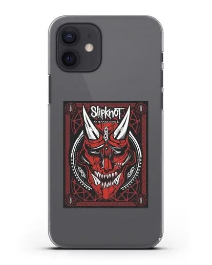 Чехол Slipknot с постером сборника Antennas to Hell силиконовый для iPhone 12