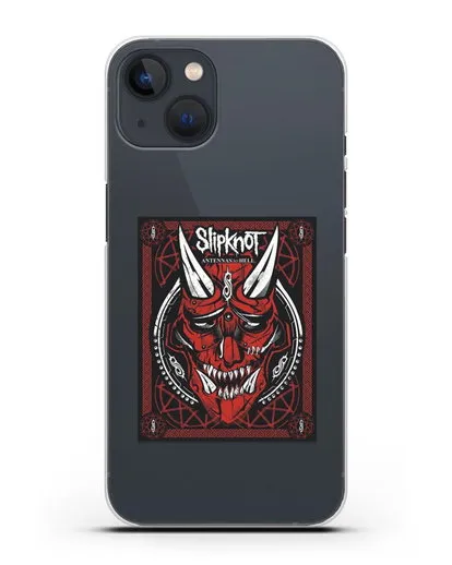 Чехол Slipknot с постером сборника Antennas to Hell силиконовый для iPhone 13 Mini