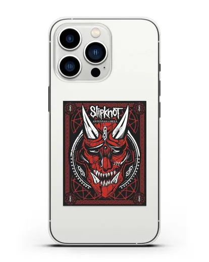 Чехол Slipknot с постером сборника Antennas to Hell силиконовый для iPhone 13 Pro