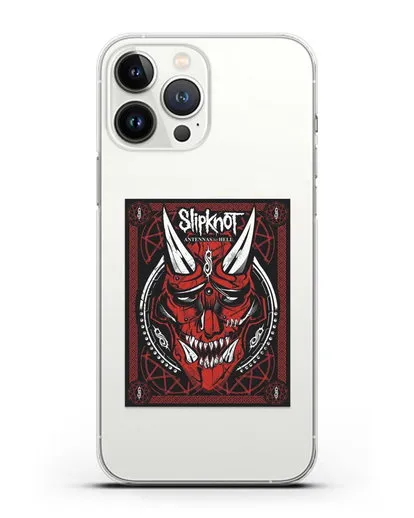 Чехол Slipknot с постером сборника Antennas to Hell силиконовый для iPhone 13 Pro Max