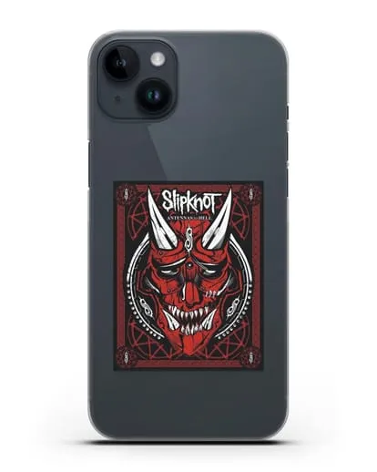 Чехол Slipknot с постером сборника Antennas to Hell силиконовый для iPhone 14 Plus