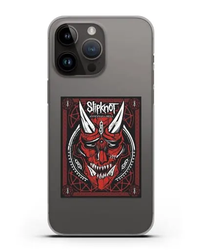 Чехол Slipknot с постером сборника Antennas to Hell силиконовый для iPhone 14 Pro Max