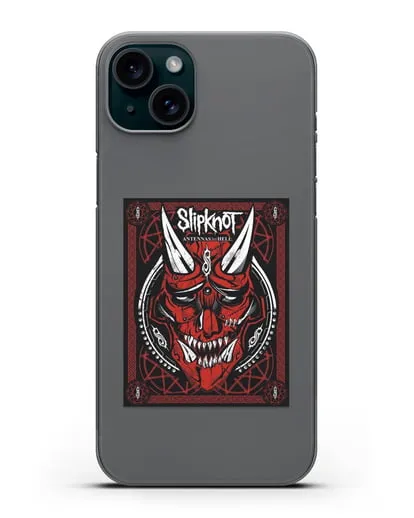 Чехол Slipknot с постером сборника Antennas to Hell силиконовый для iPhone 15 Plus