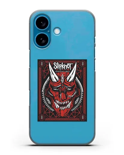 Чехол Slipknot с постером сборника Antennas to Hell силиконовый для iPhone 16